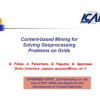 Content-based mining for solving geoprocessing problems on grids