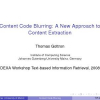 Content Code Blurring: A New Approach to Content Extraction