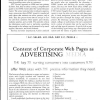 Content of Corporate Web Pages as Advertising Media