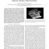 Context and Feature Sensitive Re-sampling from Discrete Surface Measurements