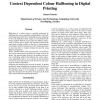 Context Dependent Colour Halftoning in Digital Printing