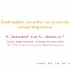 Continuation Semantics for Symmetric Categorial Grammar