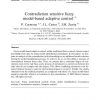 Contradiction sensitive fuzzy model-based adaptive control