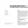 Conversation clusters: human-computer dialog for topic extraction