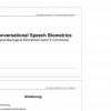 Conversational Speech Biometrics