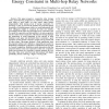 Cooperative Strategy by Stackelberg Games under Energy Constraint in Multi-Hop Relay Networks