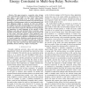 Cooperative Strategy by Stackelberg Games under Energy Constraint in Multi-Hop Relay Networks