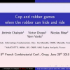 Cop and robber games when the robber can hide and ride