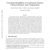 Correlated Equilibria in Continuous Games: Characterization and Computation