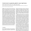 Cortical network reorganization guided by sensory input features