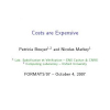 Costs Are Expensive!