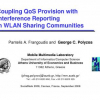 Coupling QoS provision with interference reporting in WLAN sharing communities