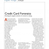 Credit Card Forensics