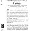 Critical empirical research in IS: an example of gender and the IT workforce