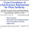Cross-correlation of beat-synchronous representations for music similarity