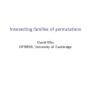Cross-intersecting families of permutations