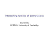 Cross-intersecting families of permutations