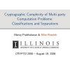 Cryptographic Complexity of Multi-Party Computation Problems: Classifications and Separations