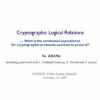 Cryptographic logical relations