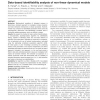 Data-based identifiability analysis of non-linear dynamical models