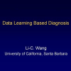 Data learning based diagnosis