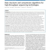 Data structures and compression algorithms for high-throughput sequencing technologies