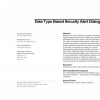 Data type based security alert dialogs