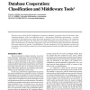 Database Cooperation: Classification and Middleware Tools