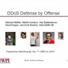 DDoS defense by offense