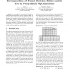 Decomposition of timed decision tables and its use in presynthesis optimizations