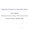Deduction Schemes for Association Rules