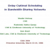 Delay-optimal scheduling in bandwidth-sharing networks