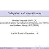 Delegation and mental states
