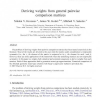 Deriving weights from general pairwise comparison matrices