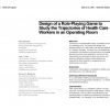 Design of a role-playing game to study the trajectories of health care workers in an operating room