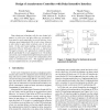 Design of Asynchronous Controllers with Delay Insensitive Interface