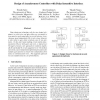 Design of Asynchronous Controllers with Delay Insensitive Interface