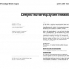 Design of human-map system interaction