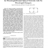 Design of Logical Topologies: A Linear Formulation for Wavelength Routed Optical Networks with No Wavelength Changers