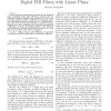 Design of optimum high-order finite-wordlength digital FIR filters with linear phase