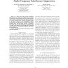 Design of Time Domain Equalizers Incorporating Radio Frequency Interference Suppression