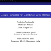 Design Principles for Combiners with Memory
