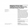 Designing a privacy label: assisting consumer understanding of online privacy practices