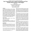 Desperately seeking simplicity: how young adults with cognitive disabilities and their families adopt assistive technologies