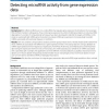 Detecting microRNA activity from gene expression data