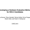 Developing a Hardware Evaluation Method for SHA-3 Candidates