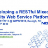 Developing a ReSTful mixed reality web service platform