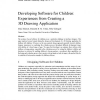 Developing Software for Children: Experiences from Creating a 3D Drawing Application