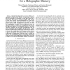 Differential Reconfiguration Architecture suitable for a Holographic Memory
