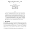 Dimension Extractors and Optimal Decompression